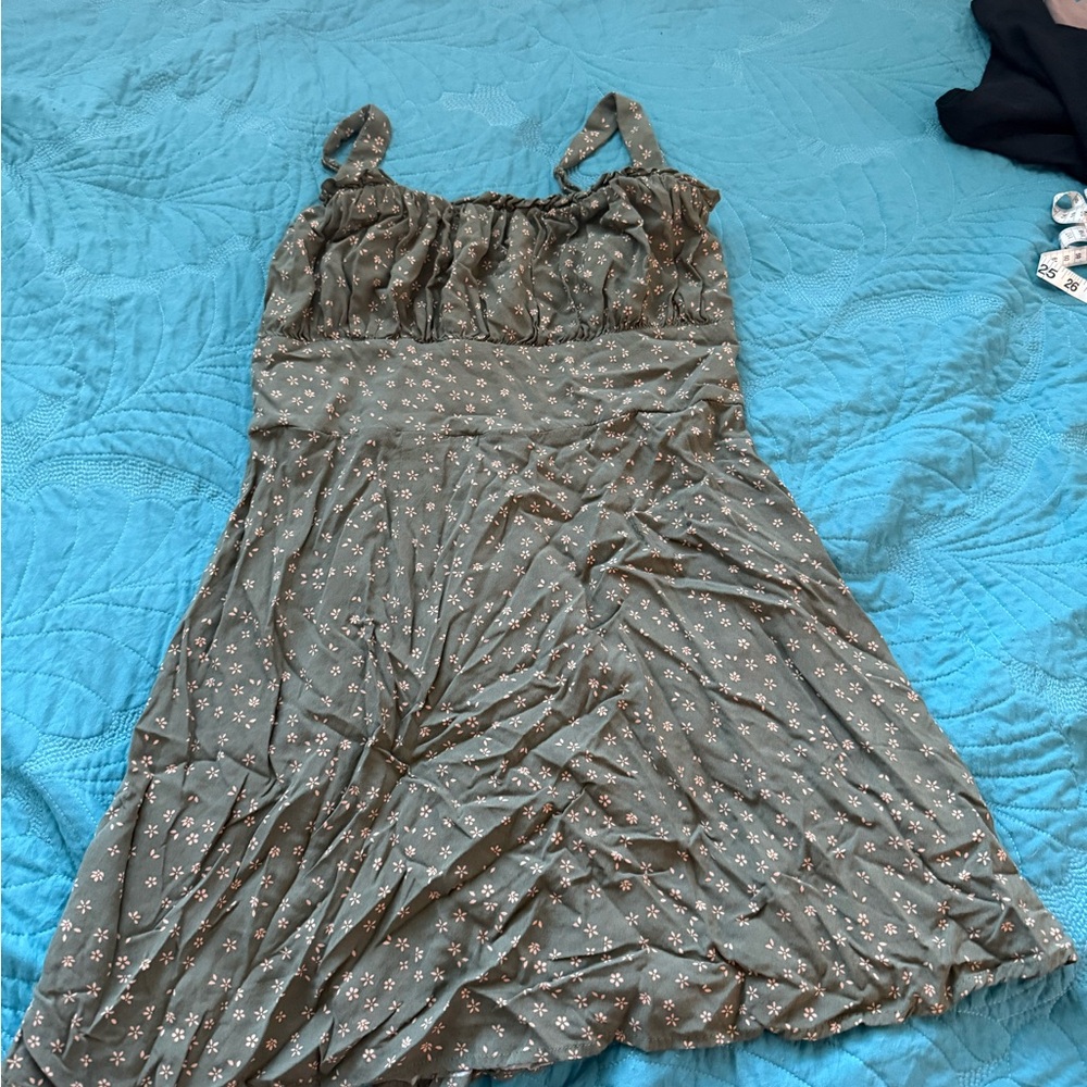Floral Green Dress